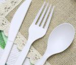CPLA Disposable Paper Packaging Accessories Cutlery Sets 6.5-7 Inches 4-4.5gr