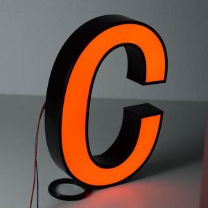Wholesale Shop logo name custom frontlit channel letter Stainless steel Acrylic LED letter sign from china suppliers