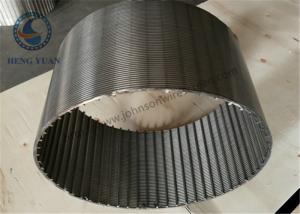 Wholesale High Filtration Ss 304 Johnson Wire Screen V Shaped 0.25mm Slot from china suppliers