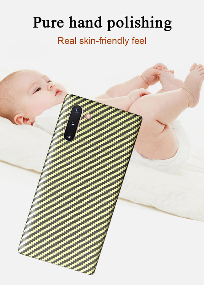 Yellow Matte Twill Aramid Samsung Note 10 Waterproof Case