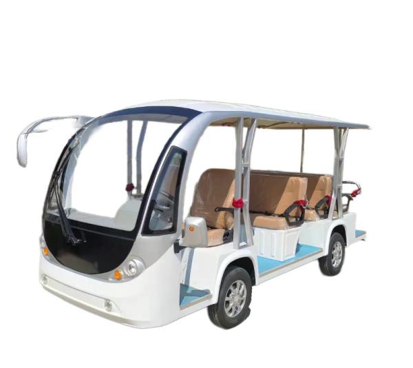 Electric Sightseeing Bus 11 Seats Mini Bus Without Battery Air Conditioner Car