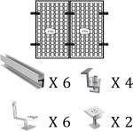 25-30 Years Service Life Solar Roof Mounting System for Natural Silver Tile Roof