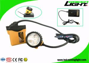 Wholesale Aluminum Miners Cap Rechargeable LED Headlamp IP68 10.4Ah SAMSUNG Battery High Safety from china suppliers