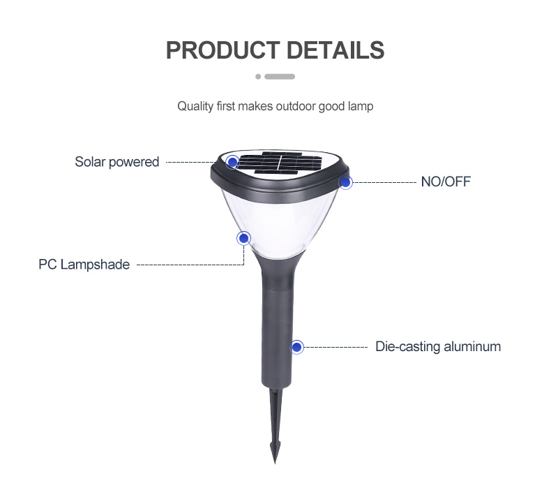 20W Lighting Control LED Solar Pathway Lights Outdoor Creative Waterproof