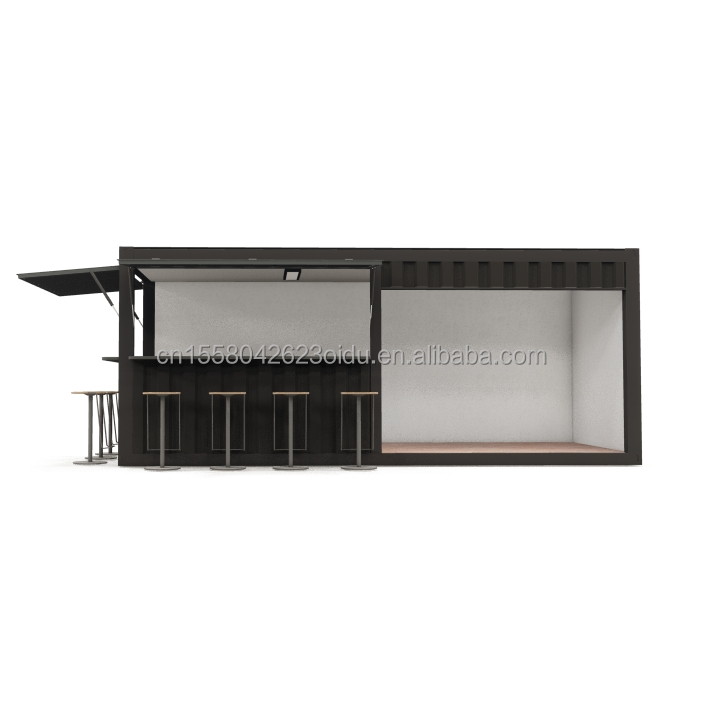 Steel Detachable Modern Design Transportable Prefabricated Container House for Small Tavern Coffee Shop