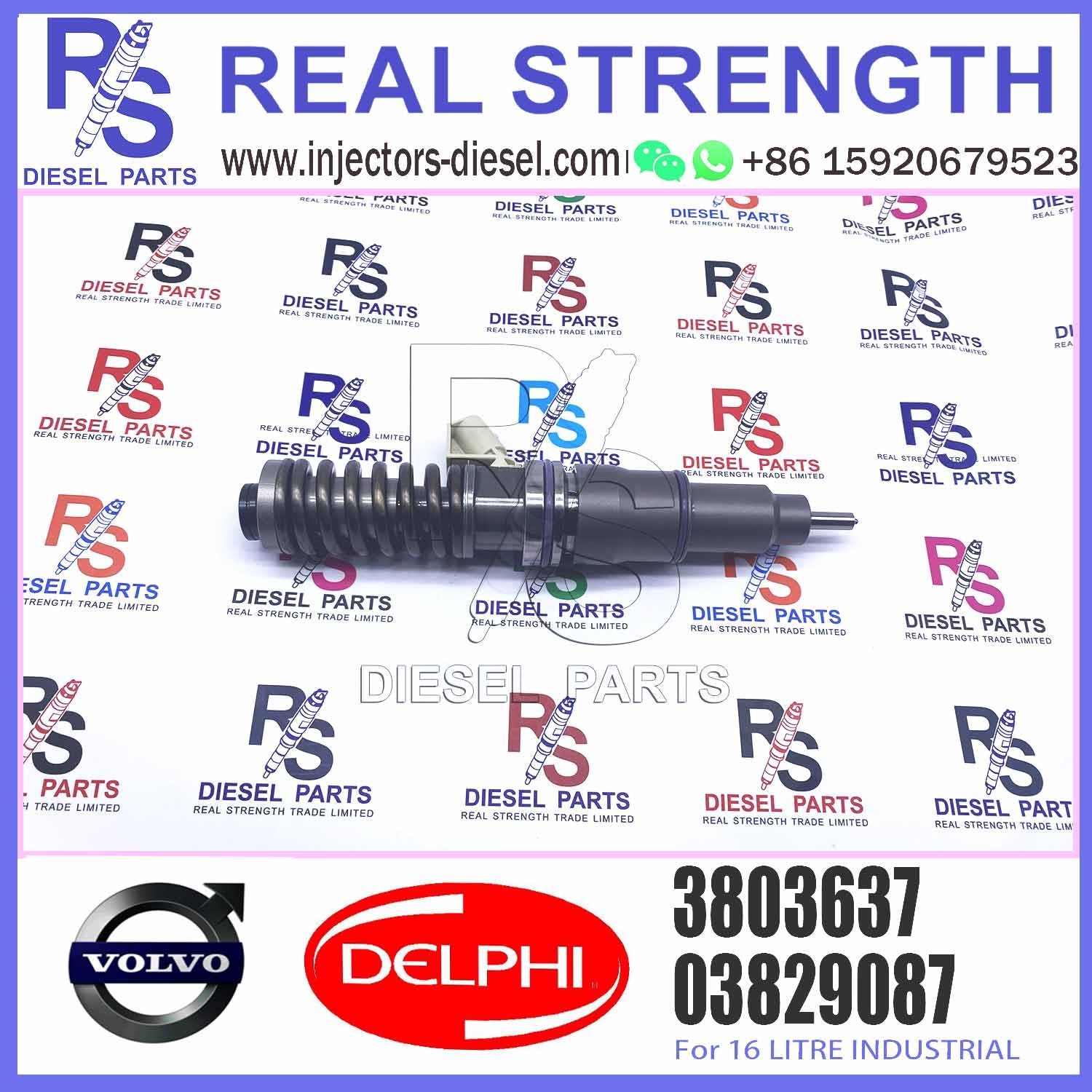 Common Rail Injector 3803637 20430583 21582096 HRE115 Fuel Injector For Renault Truck Lander 440.18 440.19 440.26 440.32