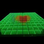 RGB Tempered Glass 3D Mirror LED Dance Floor For Night Club Dance Floor Lights