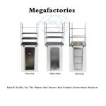 Hot Galvanized Zinc Danish Trolley For Planter Farmer Garden's Horticulture
