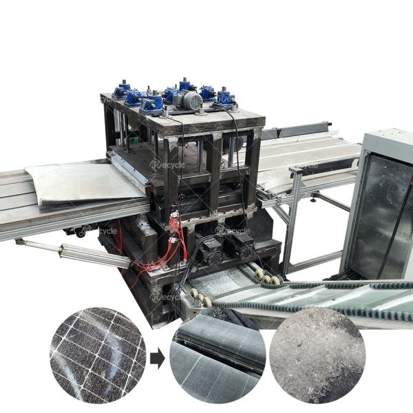 3000KG Automatic Recycling Machine 26KW For Sorting And Crushing Photovoltaic