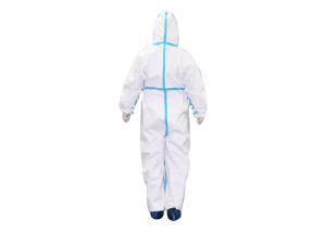 Wholesale Breathable Disposable Work Coveralls , Waterproof Non Woven Isolation Gown from china suppliers