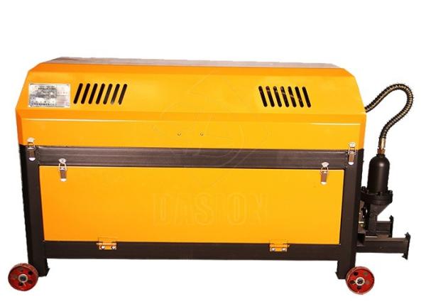 Hydraulic Reinforced Rebar Straightening Machine , Auto Multi Wheel Steel Bar