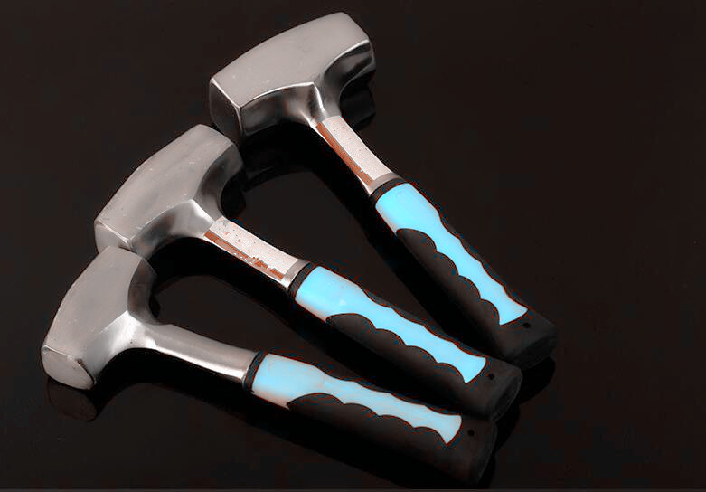 One Piece Stoning hammer(XL-0074) with polishing surface, conjoined steel handle and good price