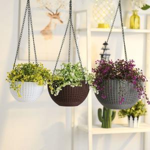 Wholesale Customized Artificial Hanging Baskets Faux Boston Fern Hanging Basket from china suppliers