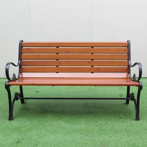 Wholesale Patio Furniture Metal Outdoor Steel Wood Park Bench Seat Cast Iron Bench with Back from china suppliers