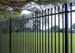 Strong Powder Coated Steel Tubular Fencing Civil Infrastructure 2.2m