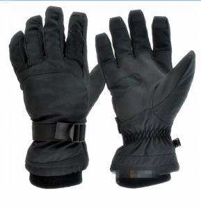 Wholesale winter gloves outdoor gloves ski gloves mountain gloves black color adults size nylon fabric from china suppliers