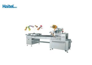 Wholesale Liegend Lollipop Wrapping Machine , Self Feeding Horizontal Flow Wrap Machine from china suppliers