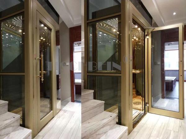 5 Stops Private Office VVVF Drive Modern Home Elevator 300kg-500kg Germany
