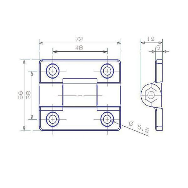 Adjustable Heavy Duty Torque Hinge