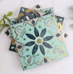 PRIMERA 8.2mm Crystal Polished Tile Decorative Green Golden Silver Line 20x20cm