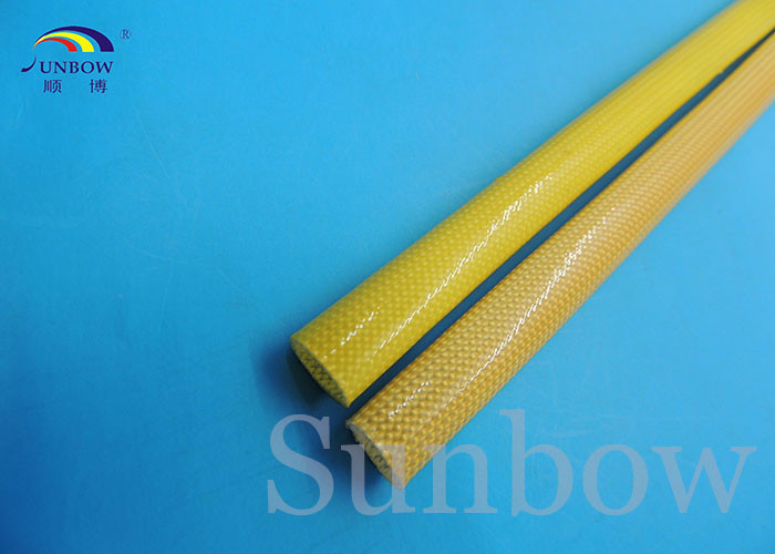Heat resistance and good electrical Polyurethane (PU) fiberglass sleeve for F grade machinery
