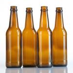 200ml Brewing Breakaway Amber Glass Beer Bottle Soda Lime With Crown Cap