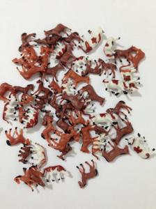 Wholesale ABS plastic animals cows,horse and sheep Architectural model Animals for farm working from china suppliers