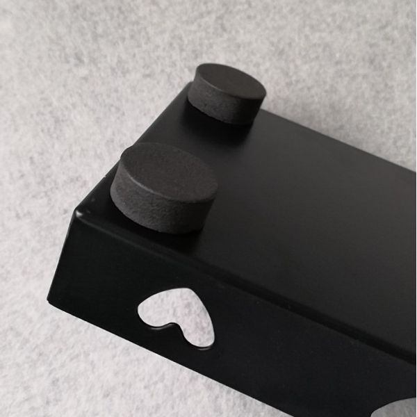 3 Bar Necklace Rotatable Metal Tabletop Display Stands Of Gloss Black Wire