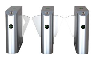Wholesale Free Passage Flap Barrier Gate With DC24V 30W/30K 2600RPM Driving Motor from china suppliers