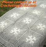 Crocheted Applepine flower Table cloth, table cover, handmade crochet, blanket,