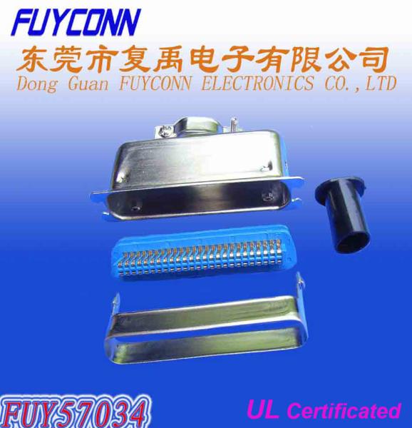 Centronic 50 Pin Male 180°Cable Outlet Traditional TypeSolder Pin Connector with