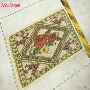 Wholesale Square Door Mat Persia Style Color Red Pink Green Black Orange Brown from china suppliers
