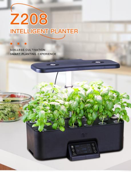 Medium Plastic Intelligent Hydroponic Planter , Touch Screen Indoor Hydroponic