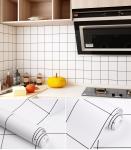 Modern Tile Mosaic Ceramic Wallpaper Roll for Kitchen Cupboard Cabinet Furniture
