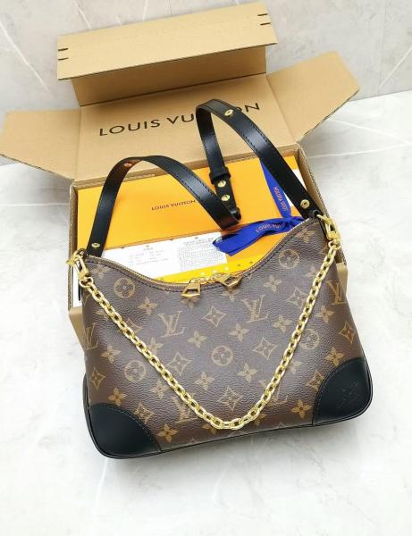 OEM Black Branded Monogram Boulogne Bag Womens Purses Handbags 2way Louis