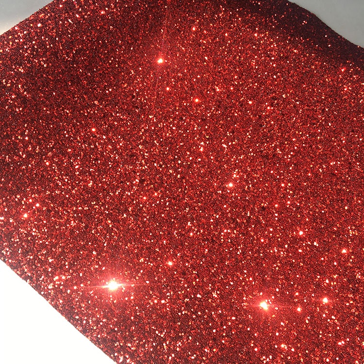54/55" Width Glitter Wall Fabric , Professional Chunky Glitter Fabric Assorted Colors