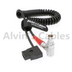 Red Scarlet Epic Camera Power Coiled Twist Cable 6 Pin Right Angle Female to