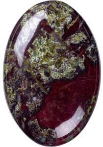 Wholesale Natural Dragon Bloodstone Oval Shaped Craft Stone Dragon Bloodstone Palm Gemstone for Home Decoration from china suppliers
