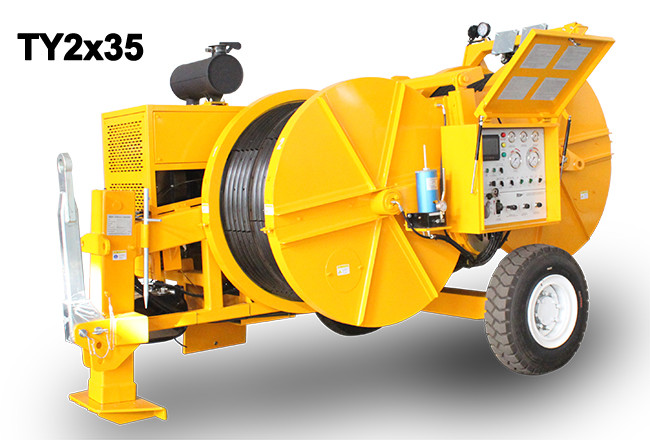 Tension Stringing Equipment Hydraulic Tensioner Max Speed 5km/H