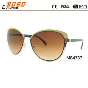 Wholesale Retro fashionable sunglasses ,made of metal frame ,suitable for men and women from china suppliers