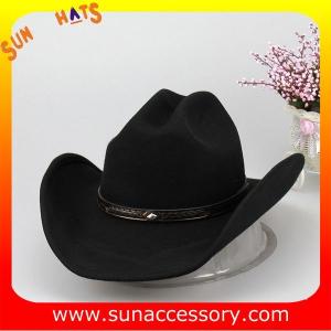 Wholesale Fashion hot sale Western cowboy hats for mens,100% Australia wool felt hats for boys from china suppliers