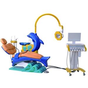 Wholesale DTC-326 Cute Dolphin Blue Cartoon Children Kids Foshan Dental Chair Unit from china suppliers