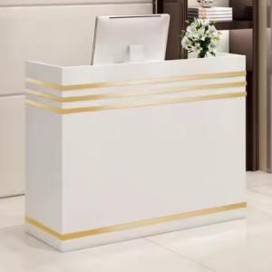 Wholesale Modern Retail Wooden Boutique Reception Desks Office Register Checkout Counters furniture from china suppliers