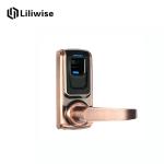 Small Smart Fingerprint Door Lock Mechanical Key Super Convenient For Wood Door