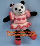 Handmade new style pure color crochet mou, Crochet Stuffed Toy Doll,knitting
