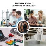 High Quality 3D Printer Filament Ebony Wood Color PLA+ Filament 1.75mm Toughness