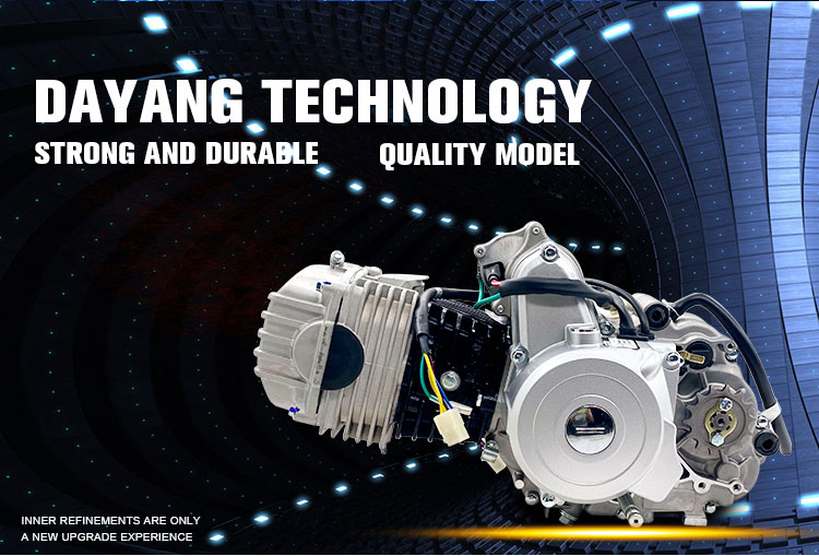Silver 135cc Motorcycle Engine Single Cylinder 4 Stroke Air Cool Engine Assembly for DAYANG Tricycles