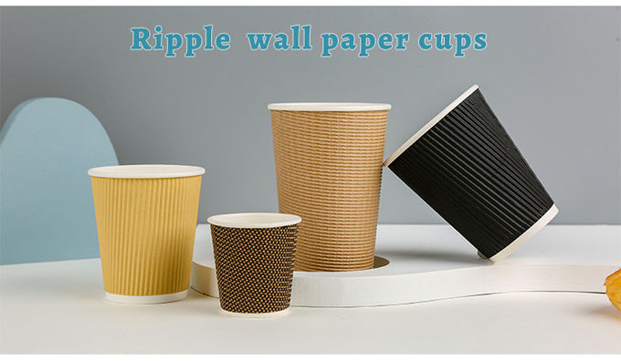Glossy Lamination Cold Drinking Cups Disposable Paper Products Single Wall