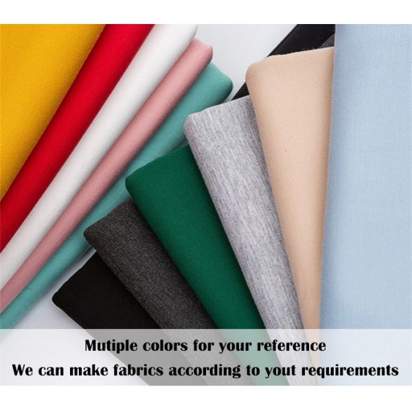 Plain Dyed Knitted CVC Polyester Fleece Fabric, China Supplier Cotton Fleece Fabric for Hoodie/