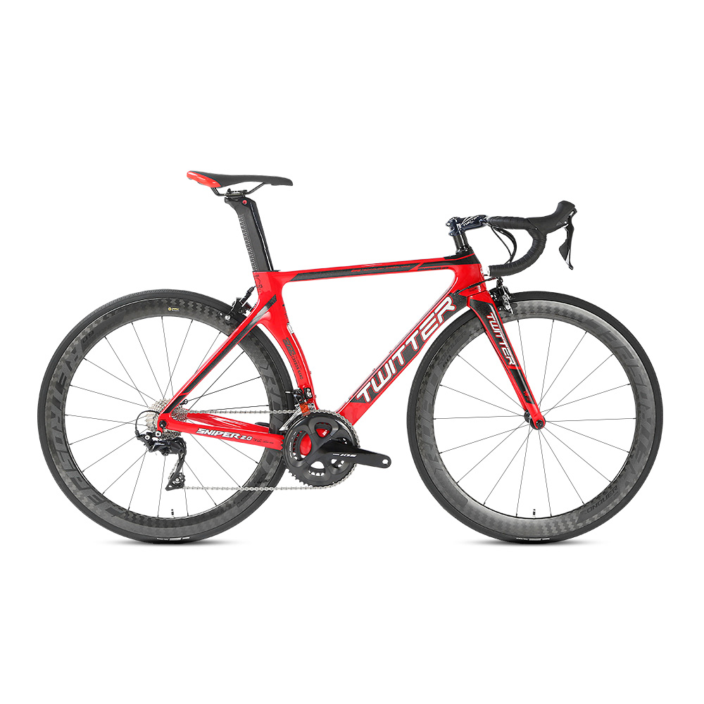Carbon Fiber Fixed Gear Road Bike , 700c Disk Road Bike Skid Resistant